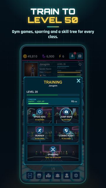 Train to level 50